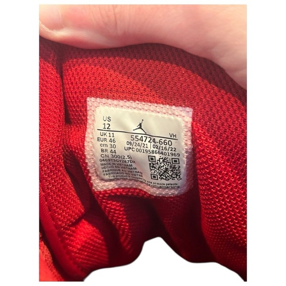 Air Jordan 1 Mid Shoes "Reverse Bred" Gym Red Black White 554724-660 Men's 12 - Picture 7 of 7